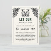 Laat ons avontuur beginnen met Baby shower Kaart (Staand voorkant)