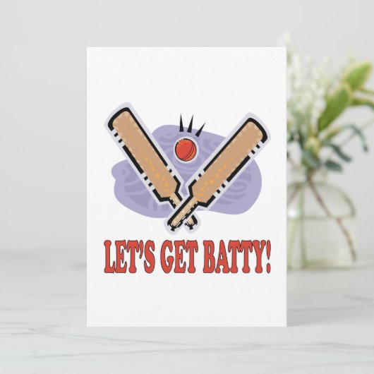 Laat ons Batty ophalen Kaart (Staand voorkant)