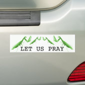 Laat ons bidden Bidsprinkhaan Sticker (Op auto)