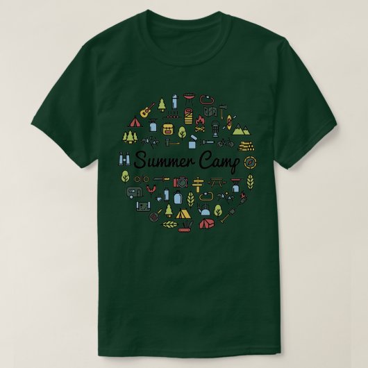 Laat ons Camping 1 gaan T-shirt (Design voorkant)