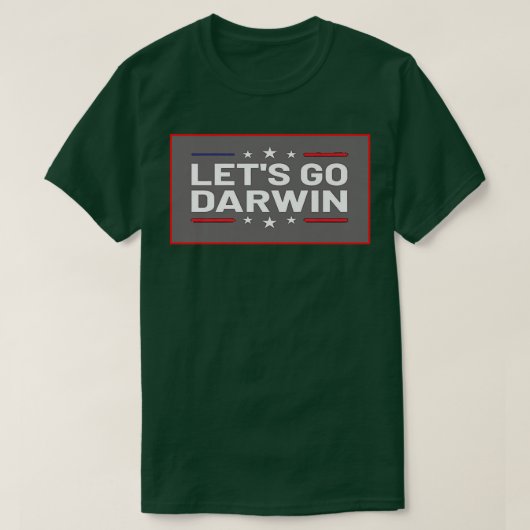 Laat ons Darwin Premium gaan T-shirt (Design voorkant)