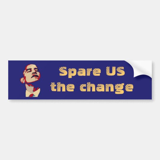 Laat ons de verandering besparen bumpersticker (Voorkant)