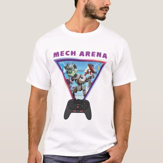Laat ons een geweldige strijd afspelen | Mech Aren T-shirt (Voorkant)