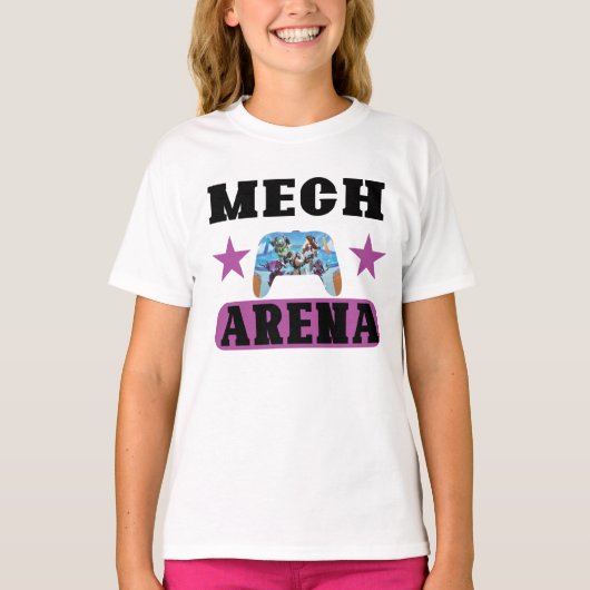 Laat ons een geweldige strijd afspelen | Mech Aren T-shirt (Voorkant)