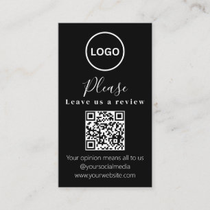 Laat ons een review achter QR-code Modern Visite Visitekaartje