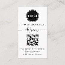 Laat ons een review achter | QR code Modern
