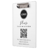 Laat ons een review achter | QR-code moderne visit Klembord (Links)