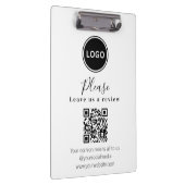Laat ons een review achter | QR-code moderne visit Klembord (Rechts)