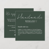 Laat ons een Review handgemaakt met liefde Kaart (Voorkant / Achterkant)