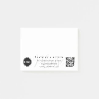 Laat ons een review Logo QR code Business Post-it® Notes