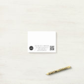 Laat ons een review Logo QR code Business Post-it® Notes (Op bureau)