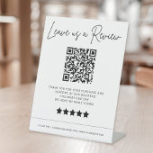 Laat ons een Review QR code bedrijf Reclamebord Met Voetstuk