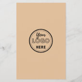 Laat ons een Review QR Code Social Media Logo Rust Flyer (Achterkant)