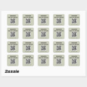 Laat ons een review QR-code sticker achter | Geper (Vel)