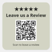 Laat ons een review QR-code sticker achter | Geper (Voorkant)