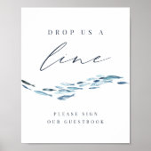 Laat ons een streep zetten | Kust Vis Guestbook Si Poster (Voorkant)