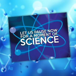 LAAT ONs EVEN PAUZEREN VOOR EEN MOMENT VAN WETENSC Briefkaart