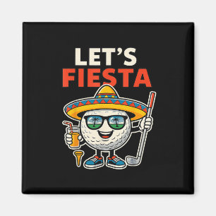 Laat Ons Feest Cinco De Mayo Golfbal Sombrero Golf Magneet