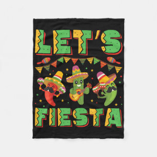 Laat ons feest Cinco De Mayo Grappig Mexicaans Fee Fleece Deken