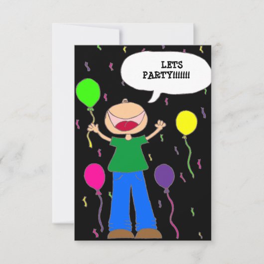 Laat ons feest kaart (Voorkant)