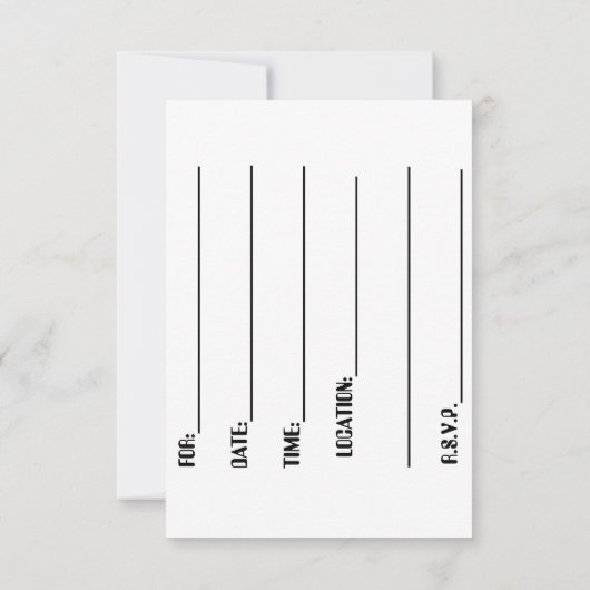 Laat ons feest kaart (Achterkant)