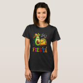 Laat ons Fiesta Taco Avocado Grappig Cinco De Mayo T-shirt (Voorkant volledig)