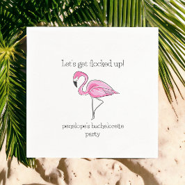 Laat Ons Flamingo Meisjes Uitje Vieren Servet
