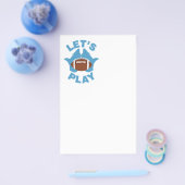 Laat ons football spelen flyer (Enkel)