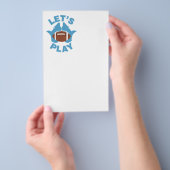 Laat ons football spelen flyer (Hand)