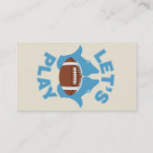 Laat ons football spelen visitekaartje (Achterkant)