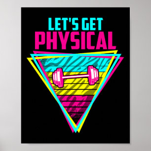 Laat ons fysiek zijn - fitness door gym fitness 80 poster