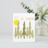 Laat ons gaan Camping Briefkaart (Staand voorkant)