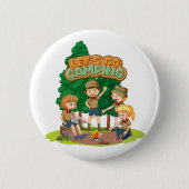 Laat ons gaan Camping Ronde Button 5,7 Cm (Voorkant)