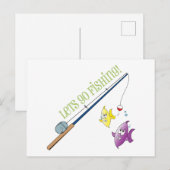 Laat ons gaan Gevist Briefkaart (Voorkant / Achterkant)