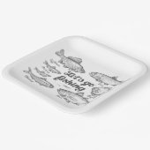 Laat ons gaan Gevist Papieren Bordje (Gebogen)