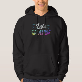 Laat ons Gloei Feest Retro Kleur ontwerp voor jong Hoodie