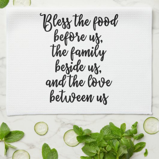 Laat ons het eten voor ons halen Towel Theedoek (Gevouwen)