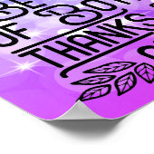 Laat ons leven vol staan met zowel bedankt als gev poster (Hoek)