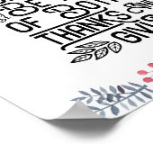 Laat ons leven vol staan met zowel bedankt als gev poster (Hoek)