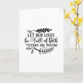 Laat ons leven vol staan van zowel Bedankt als gev Kaart (Gele Bloem)