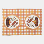 Laat Ons Licht Vuurplaats – Schattige Marshmallow  Theedoek (Horizontaal)