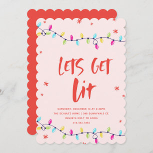 Laat ons Lit Nieuwe Jaren Uitnodiging van de Parti