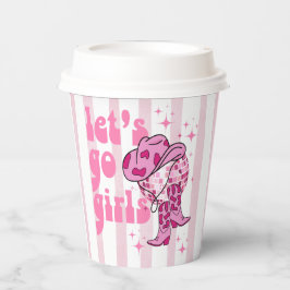 Laat ons meiden naar Disco Cowgirl Bachelorette Papieren Bekers