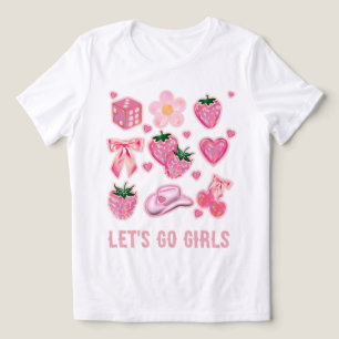 Laat ons meiden naar Disco Cowgirl Bachelorette Tri-Blend Shirt