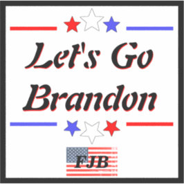 Laat ons met brandon FJB Red White Blue Stars Stri Sticker