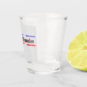 Laat ons met brandon gaan FJB Red White Blue Stars Shot Glas (Rechts)