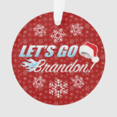 Laat ons met kerst gaan ornament (voorkant)