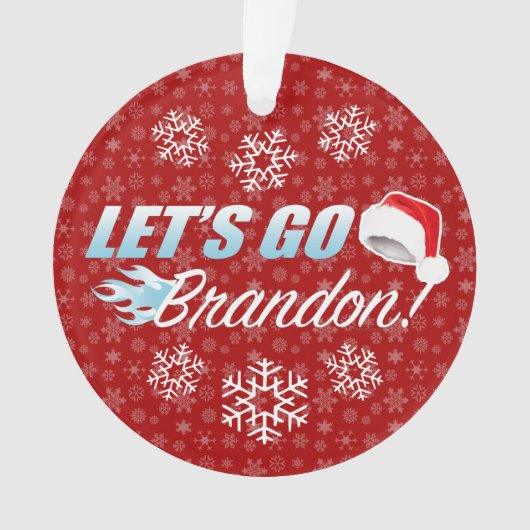 Laat ons met kerst gaan ornament (voorkant)
