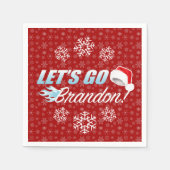 Laat ons met kerst gaan servet (Voorkant)