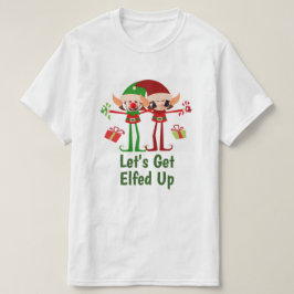 Laat ons met kerstcadeautjes komen op persoonlijke t-shirt